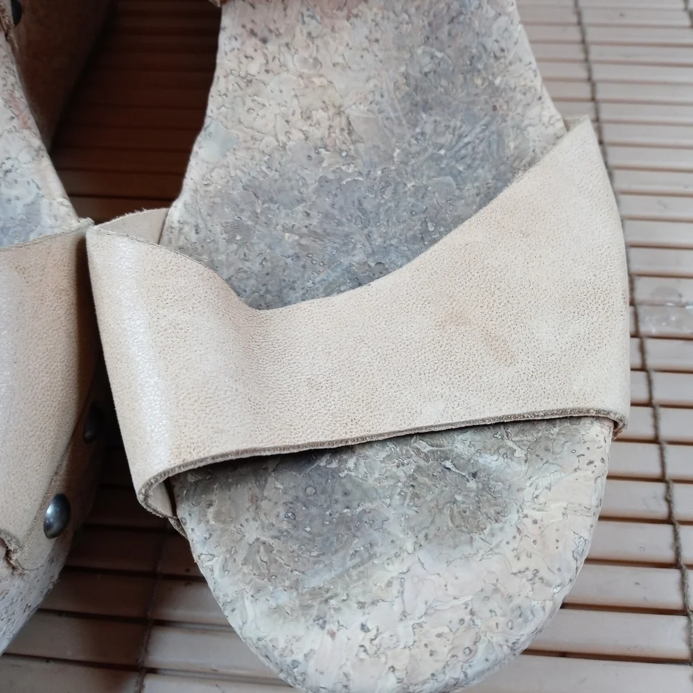 Lucky Brand women's cork platform wedge 4